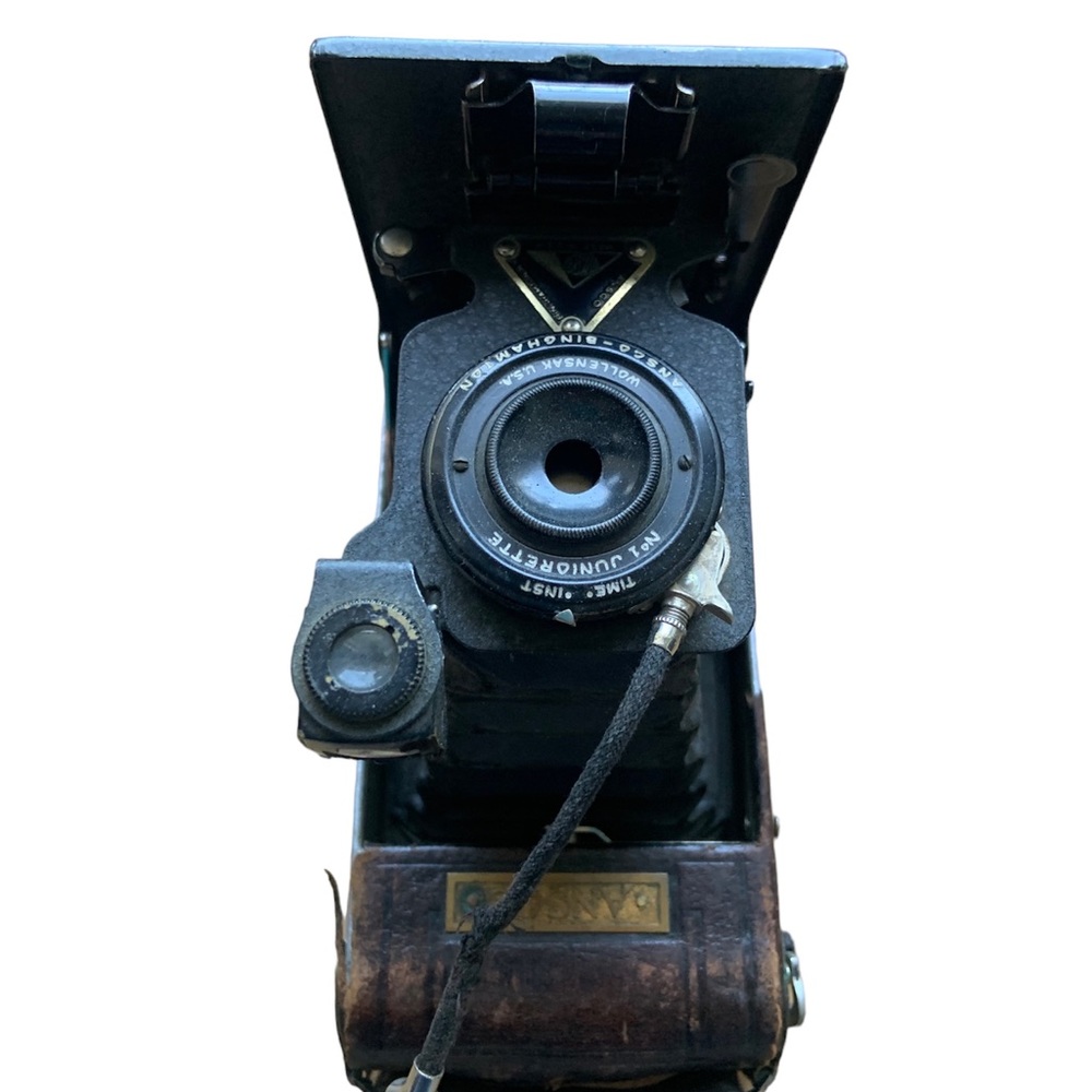 Historic 1925 Ansco Binghampton No.1 juniorette Camera. With corded shutter.